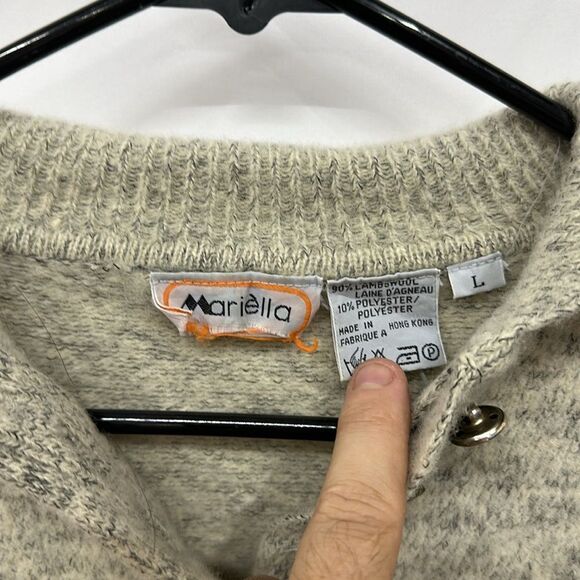 Womens Mariella lamb wool sweater sz L - Picture 2 of 3